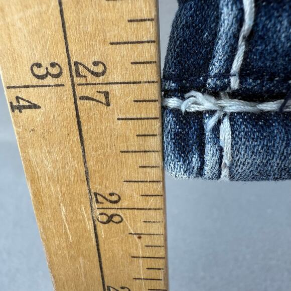 EUC Vigoss Womens Blue Jeans 5/28 Bootcut Western Embroidered Casual Biker Logo - Picture 11 of 12